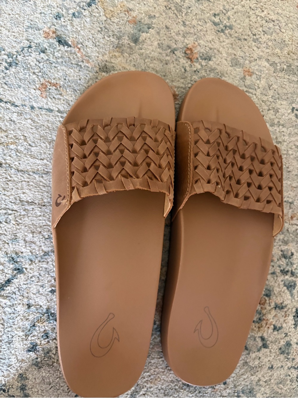 Women's OluKai Kamola Woven Slide Sandal size 7